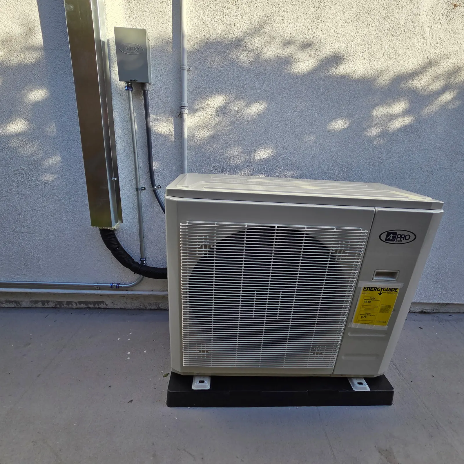 New AC system installation