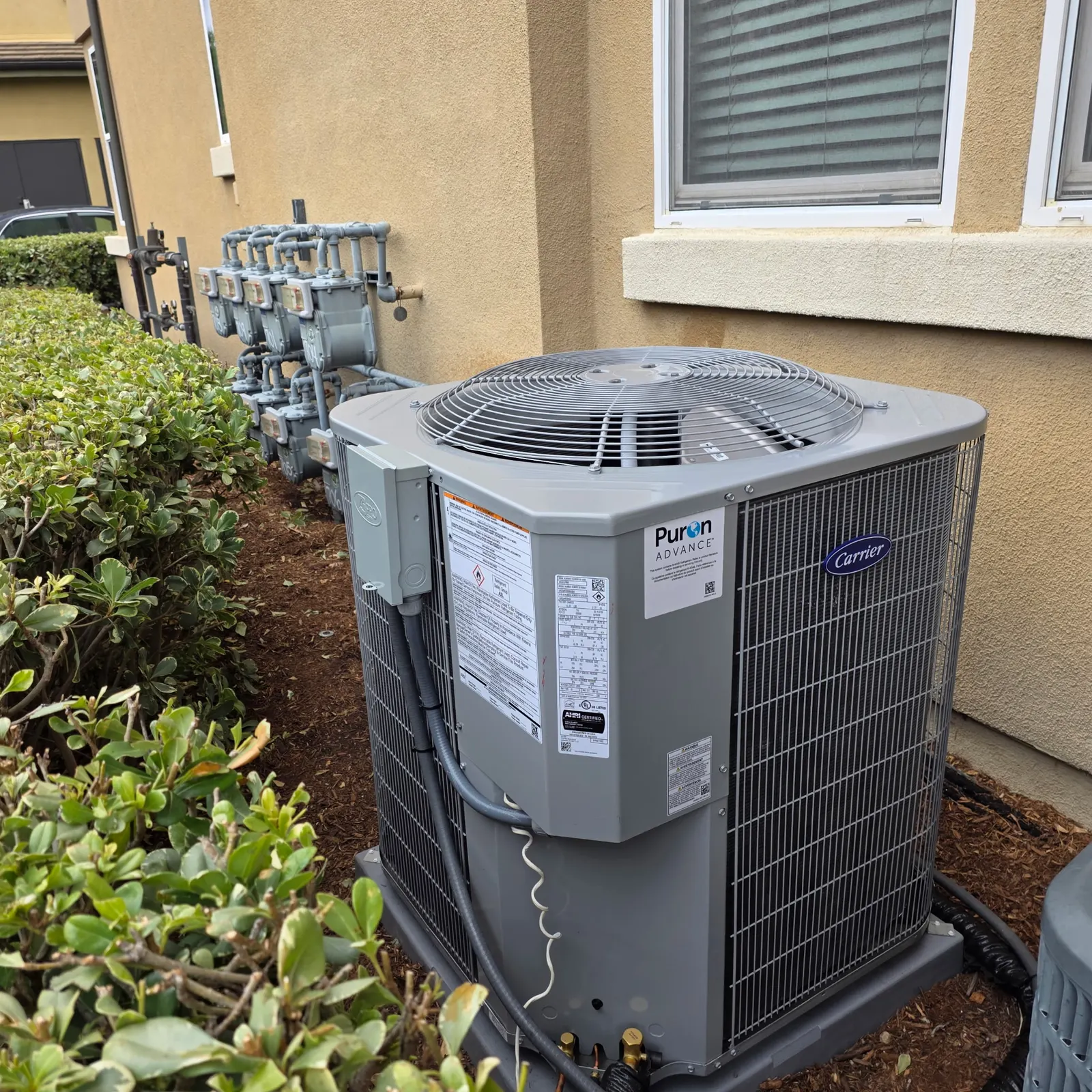 Carrier condenser install in the Inland Empire